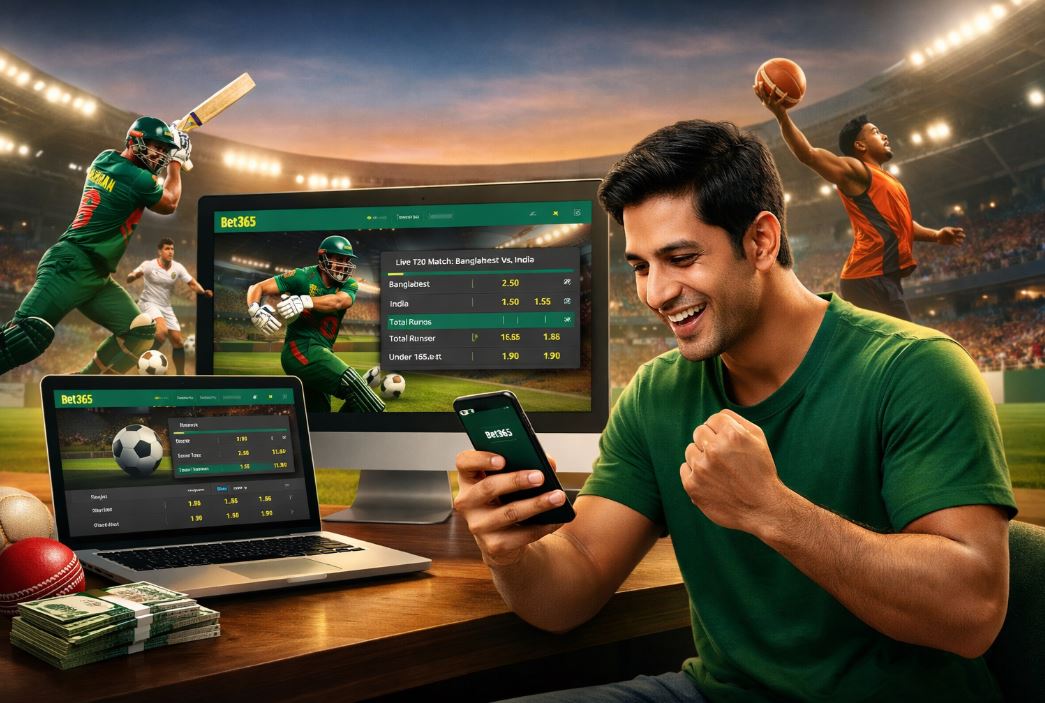 Bet365 sports betting interface for Bangladesh players